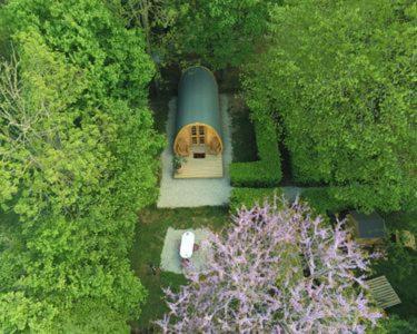 Cabane En Bois Avec Bain Nordique Asnieres-sur-Vegre 외부 사진
