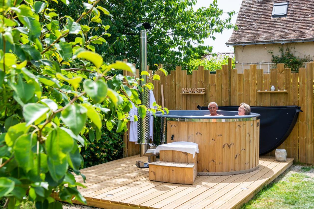 Cabane En Bois Avec Bain Nordique Asnieres-sur-Vegre 외부 사진